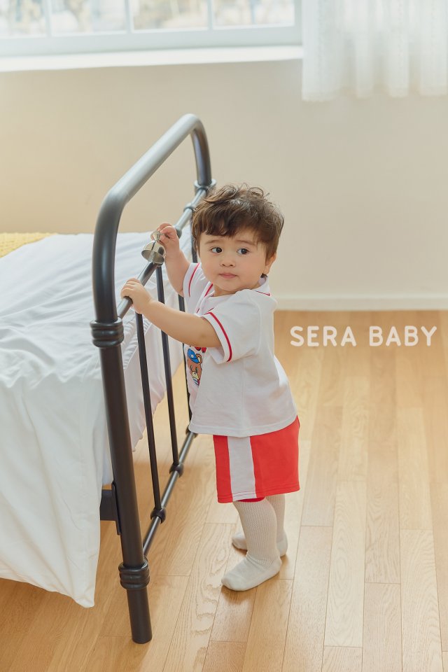 Sera - Korean Baby Fashion - #babyfashion - Bebe Play Ball Top Bottom Set - 4