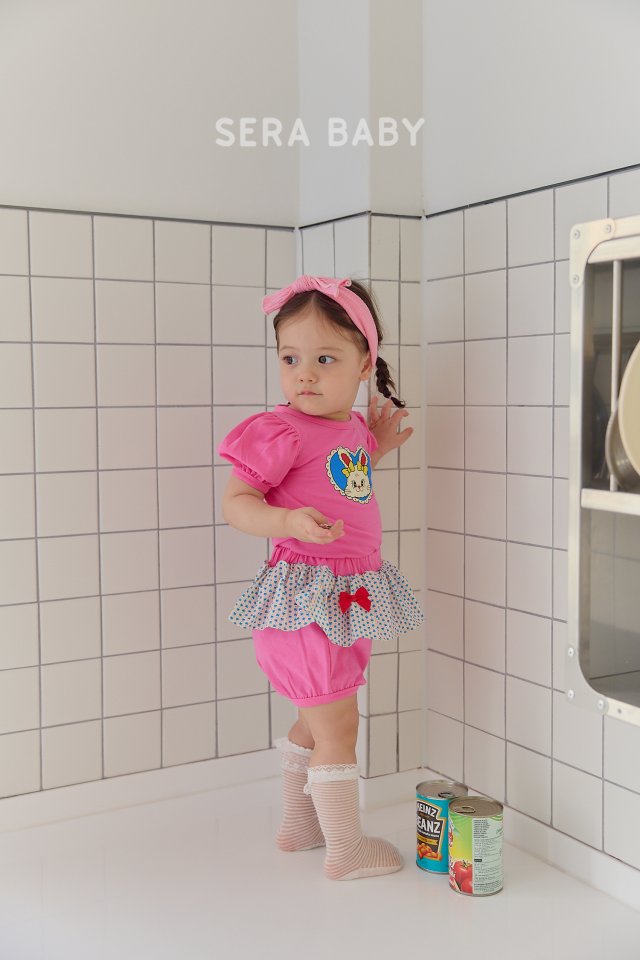 Sera - Korean Baby Fashion - #babyfever - Bebe Frill Heart Top Bottom Set - 10
