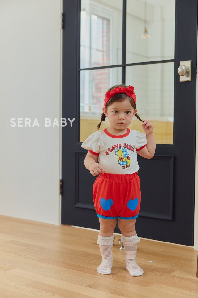 Sera - Korean Baby Fashion - #babyfever - Bebe Love Top Bottom Set - 9