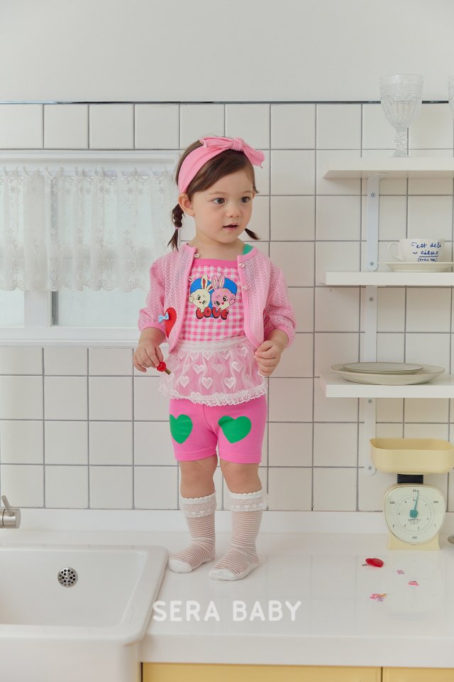 Sera - Korean Baby Fashion - #babyfashion - Bebe Heart Baby Apron - 4