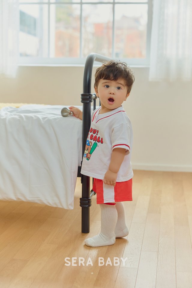 Sera - Korean Baby Fashion - #babygirlfashion - Bebe Play Ball Top Bottom Set - 5