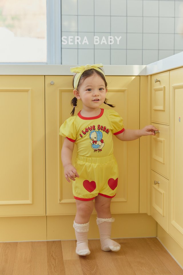 Sera - Korean Baby Fashion - #babygirlfashion - Bebe Love Top Bottom Set - 10