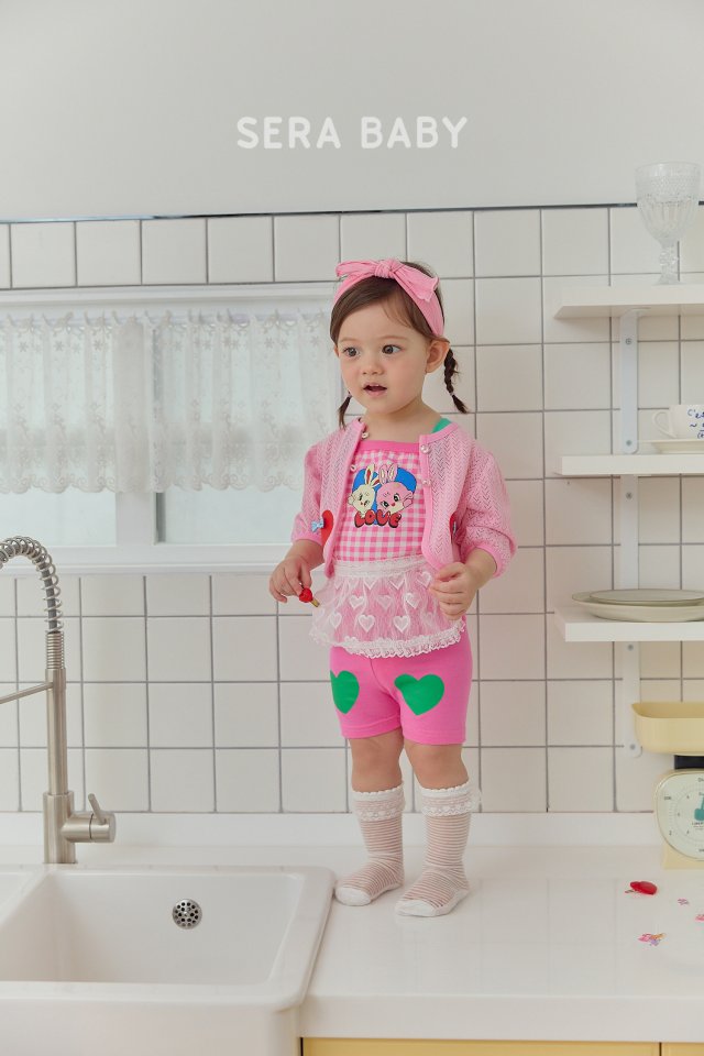 Sera - Korean Baby Fashion - #babygirlfashion - Bebe Heart Baby Apron - 5