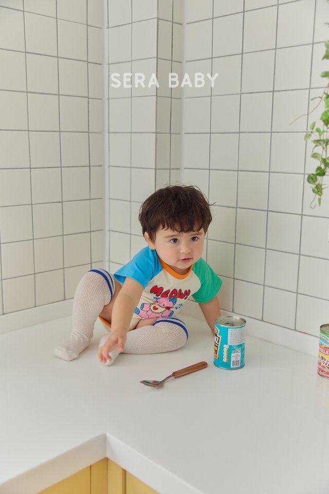 Sera - Korean Baby Fashion - #babylifestyle - Bebe Cat Raglan Suit - 3