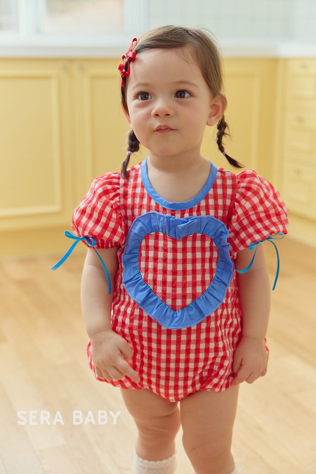 Sera - Korean Baby Fashion - #babylifestyle - Bebe Check Ruffle Suit