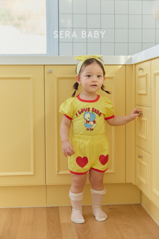 Sera - Korean Baby Fashion - #babylifestyle - Bebe Love Top Bottom Set - 11