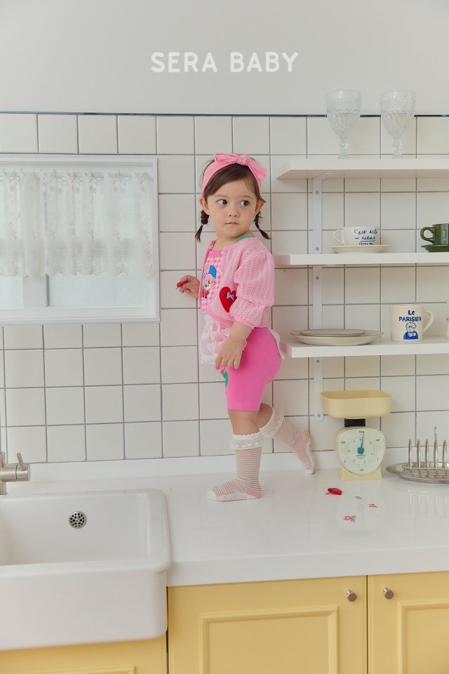 Sera - Korean Baby Fashion - #babylifestyle - Bebe Heart Baby Apron - 6