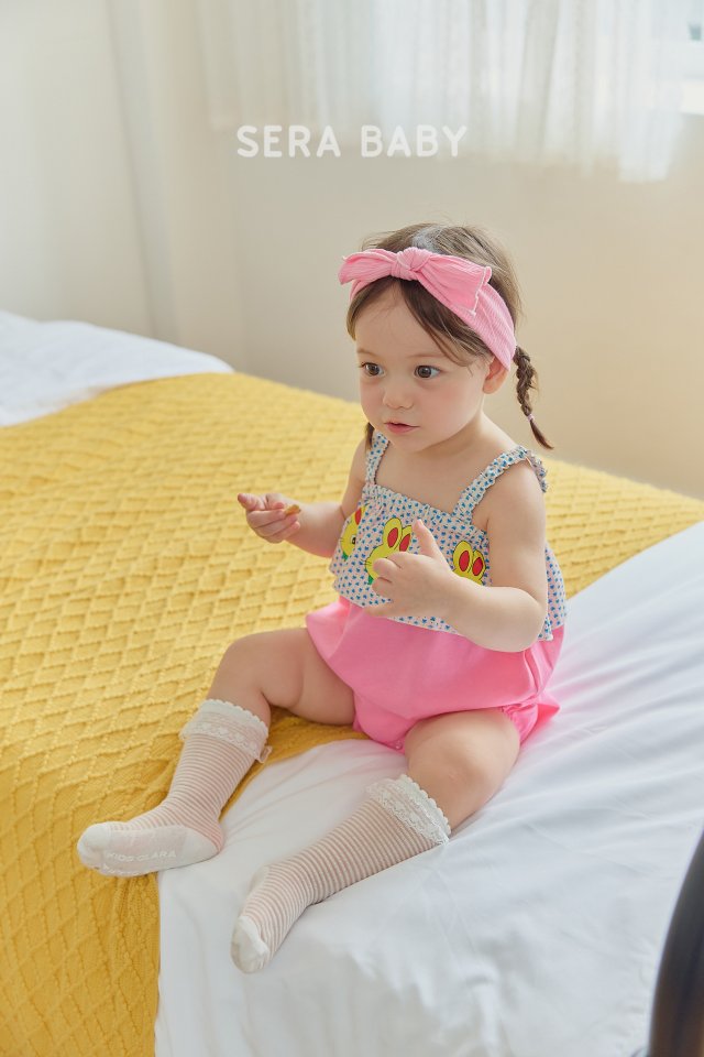 Sera - Korean Baby Fashion - #babyoninstagram - Bebe String Rabbit Frill Bodysuit - 5