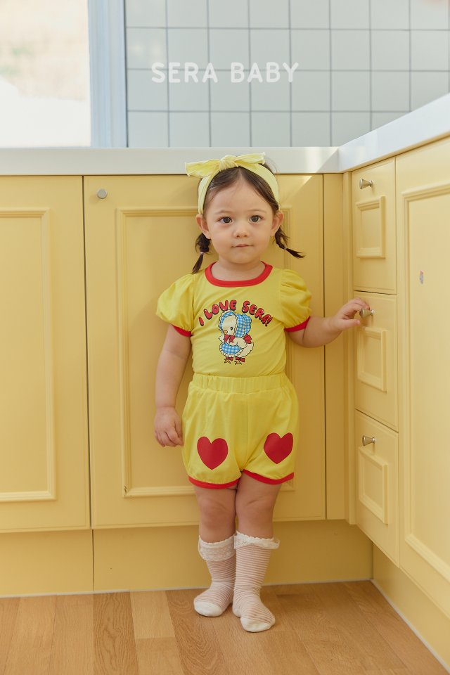 Sera - Korean Baby Fashion - #babyoninstagram - Bebe Love Top Bottom Set - 12