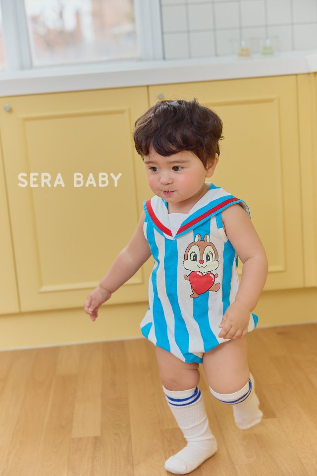 Sera - Korean Baby Fashion - #babyootd - Bebe Marine Squirrel Suit - 9