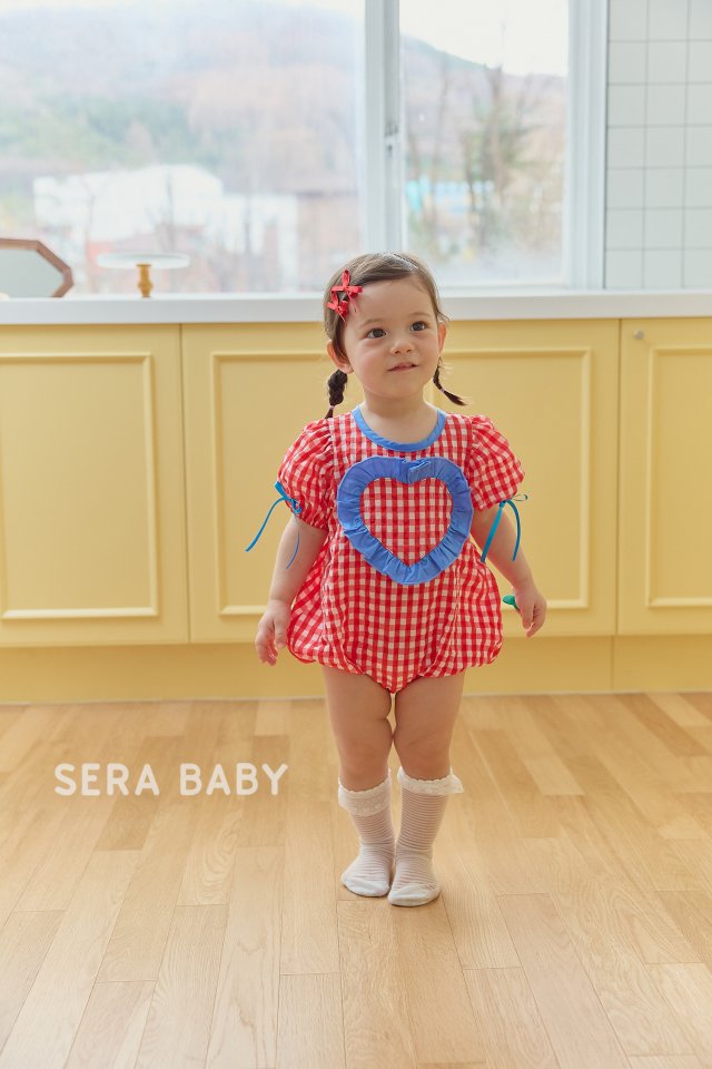 Sera - Korean Baby Fashion - #babyootd - Bebe Check Ruffle Suit - 3