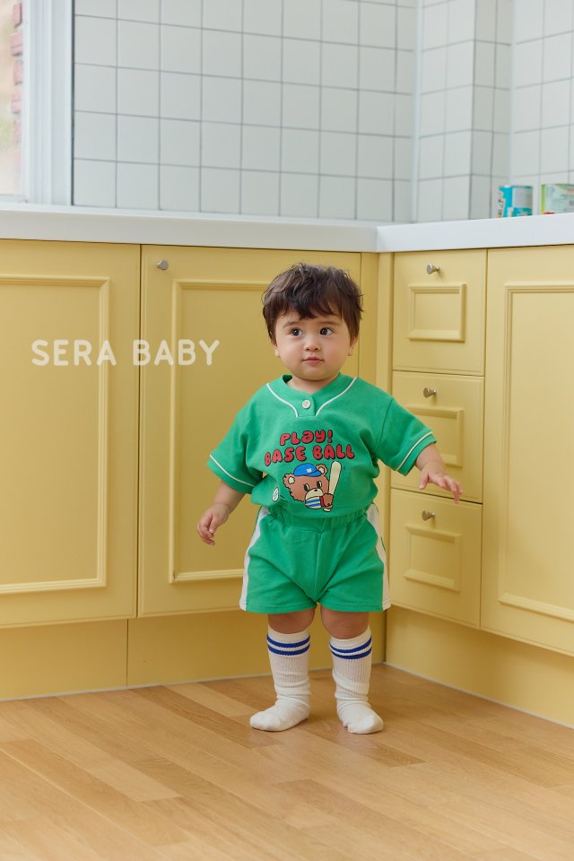 Sera - Korean Baby Fashion - #babyoutfit - Bebe Play Ball Top Bottom Set - 10