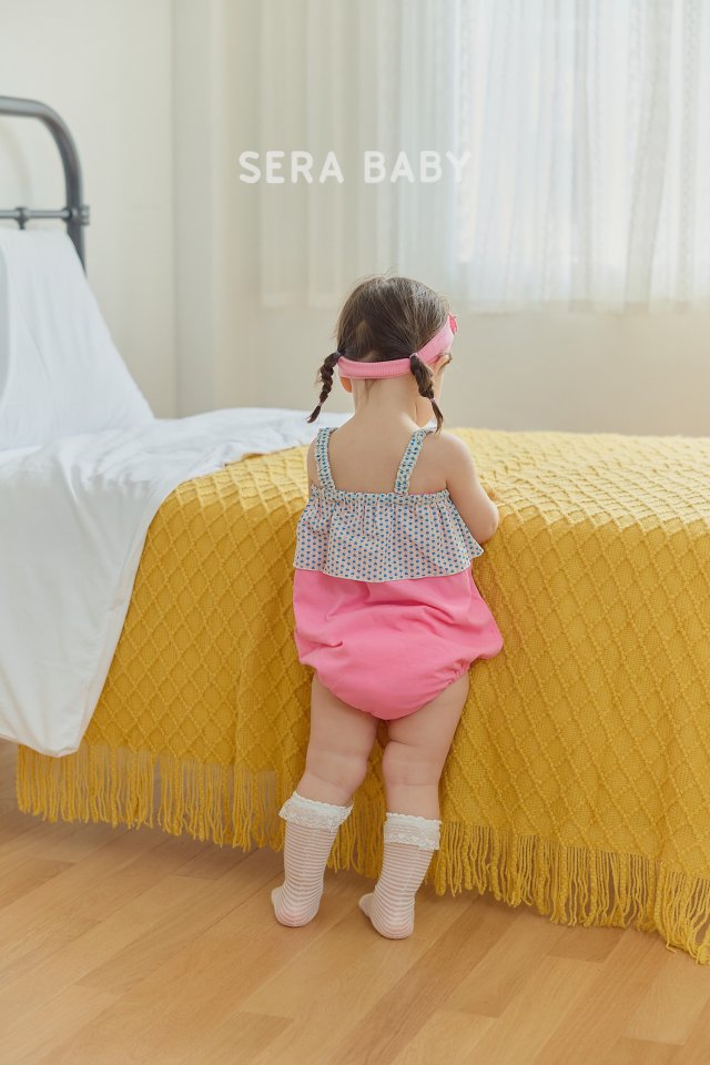 Sera - Korean Baby Fashion - #babyoutfit - Bebe String Rabbit Frill Bodysuit - 7