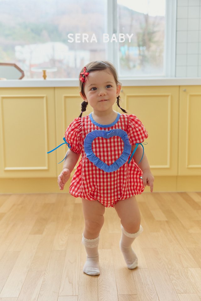 Sera - Korean Baby Fashion - #babyootd - Bebe Check Ruffle Suit - 4