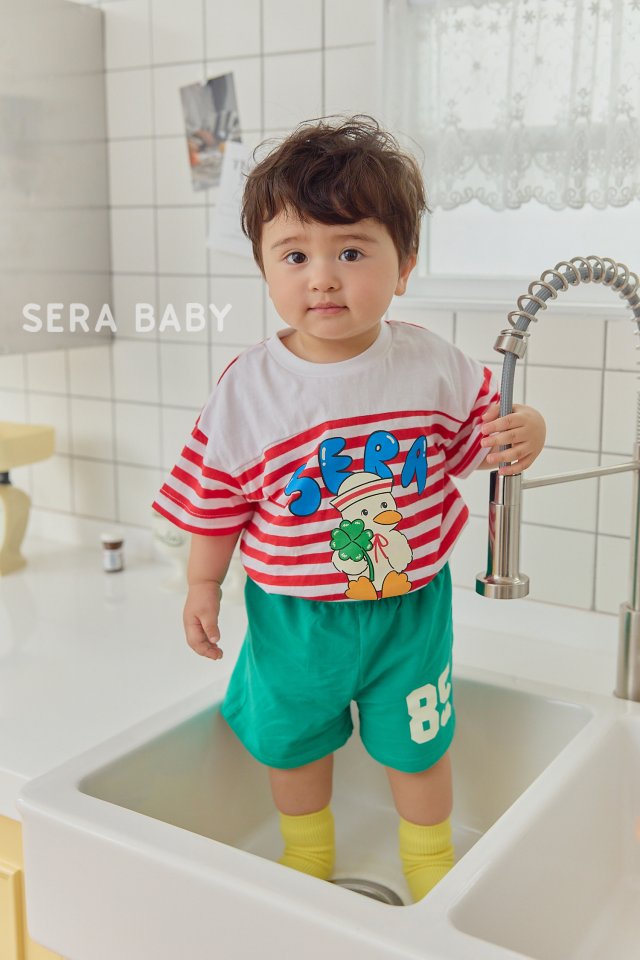 Sera - Korean Baby Fashion - #babyoutfit - Bebe Marine Top Bottom Set - 3