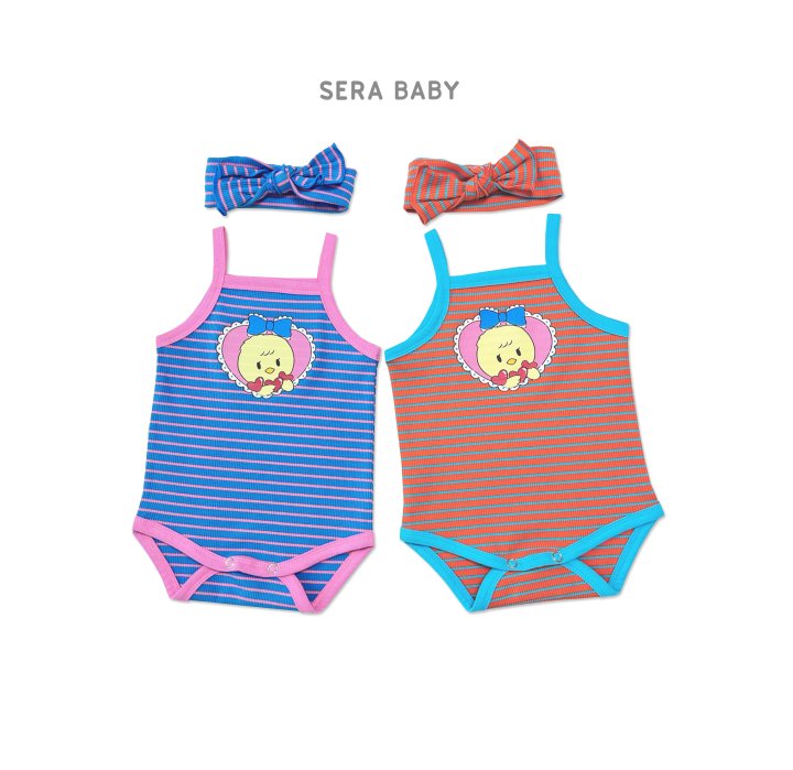Sera - Korean Baby Fashion - #babyoutfit - Bebe Hair Band Set Suit