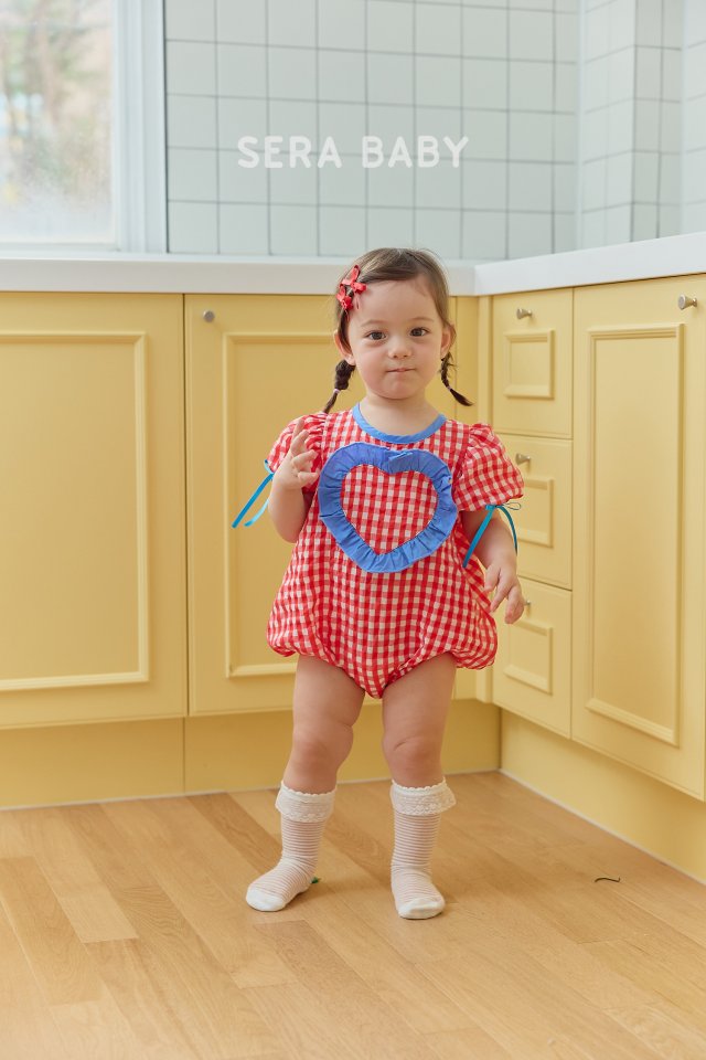 Sera - Korean Baby Fashion - #babywear - Bebe Check Ruffle Suit - 6