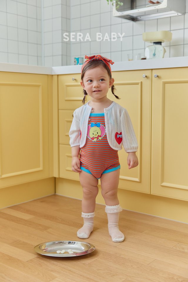 Sera - Korean Baby Fashion - #babywear - Bebe Hair Band Set Suit - 3