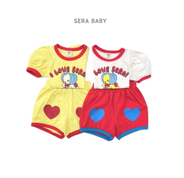 Sera - Korean Baby Fashion - #babywear - Bebe Love Top Bottom Set