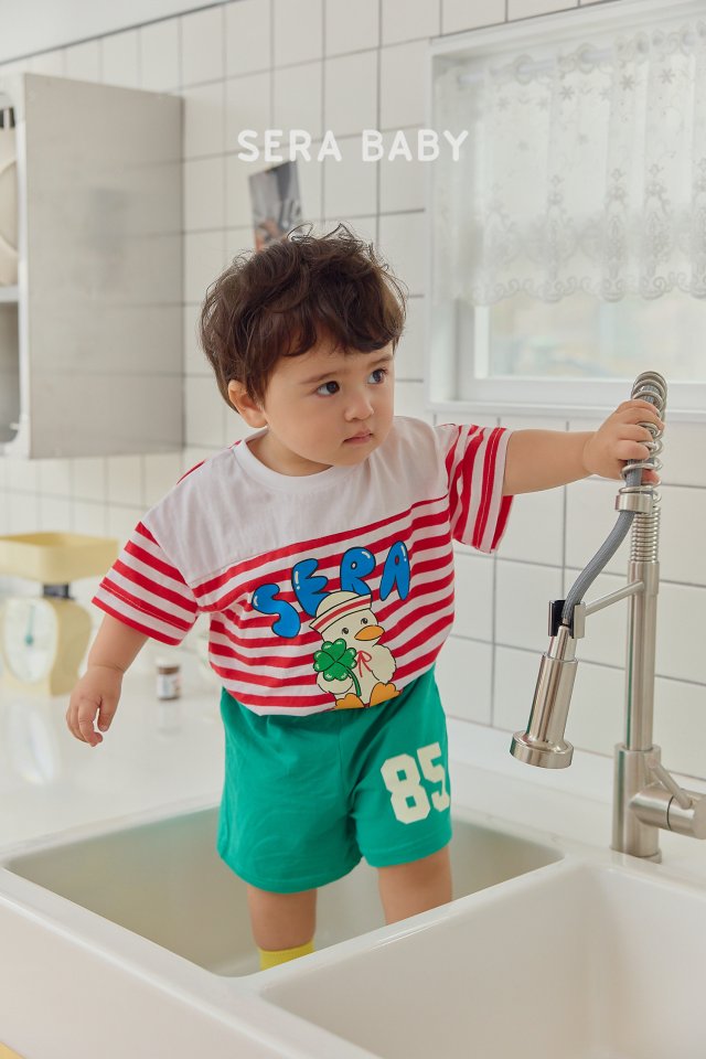 Sera - Korean Baby Fashion - #onlinebabyboutique - Bebe Marine Top Bottom Set - 5