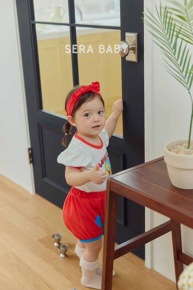 Sera - Korean Baby Fashion - #onlinebabyshop - Bebe Love Top Bottom Set - 3