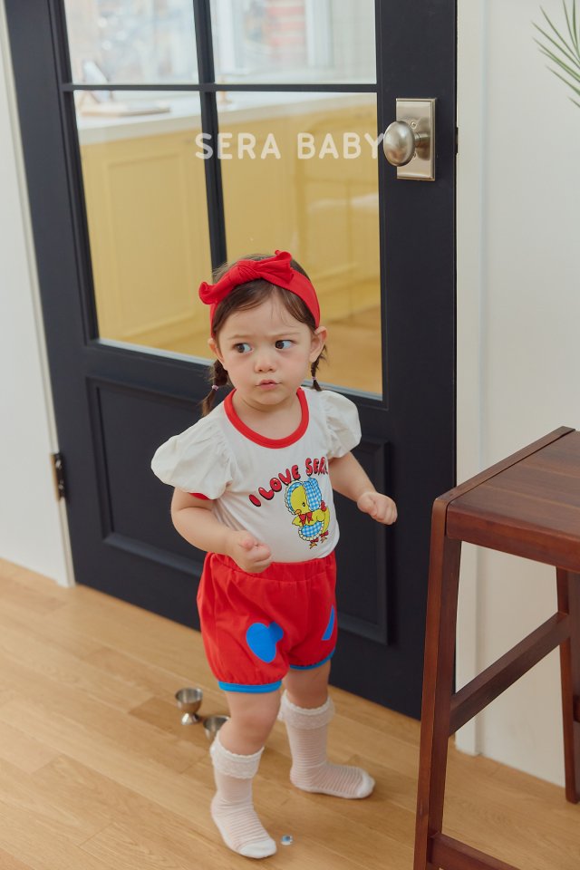 Sera - Korean Baby Fashion - #onlinebabyshop - Bebe Love Top Bottom Set - 4