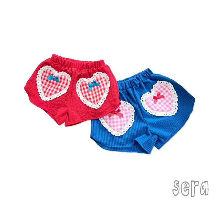 Sera - Korean Children Fashion - #Kfashion4kids - Julie Heart Shorts
