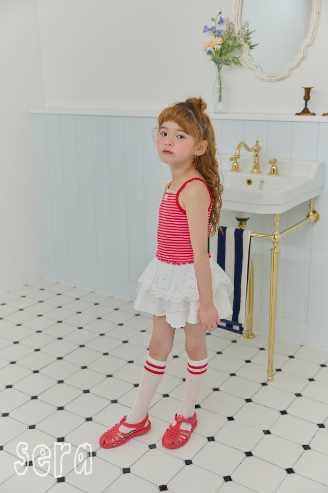 Sera - Korean Children Fashion - #Kfashion4kids - Striped Cardigan Set - 7