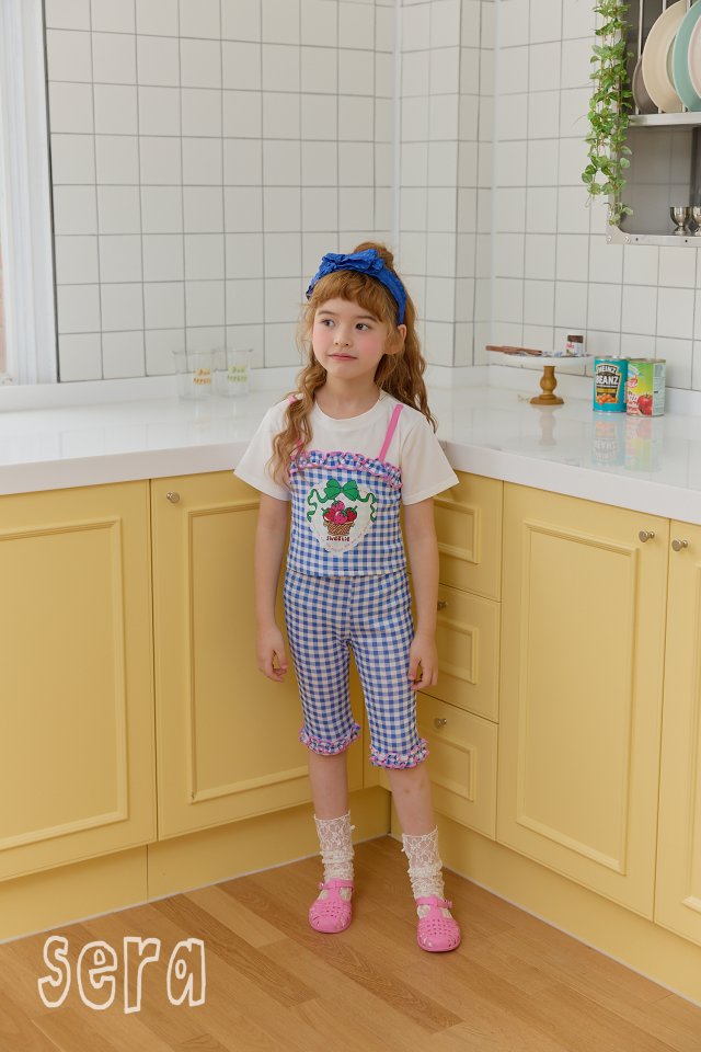 Sera - Korean Children Fashion - #kidzfashiontrend - Check Hem Frill Pants - 4