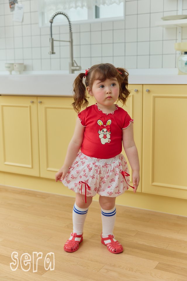 Sera - Korean Children Fashion - #stylishchildhood - Ribbon Puff Skirt Pants - 4