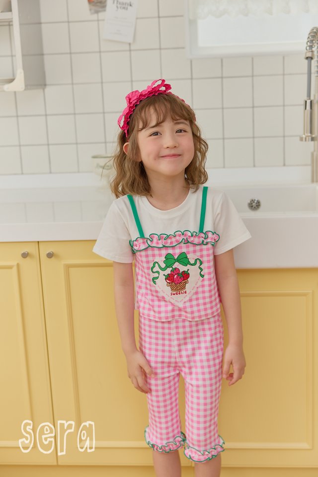 Sera - Korean Children Fashion - #childofig - Check Hem Frill Pants - 10