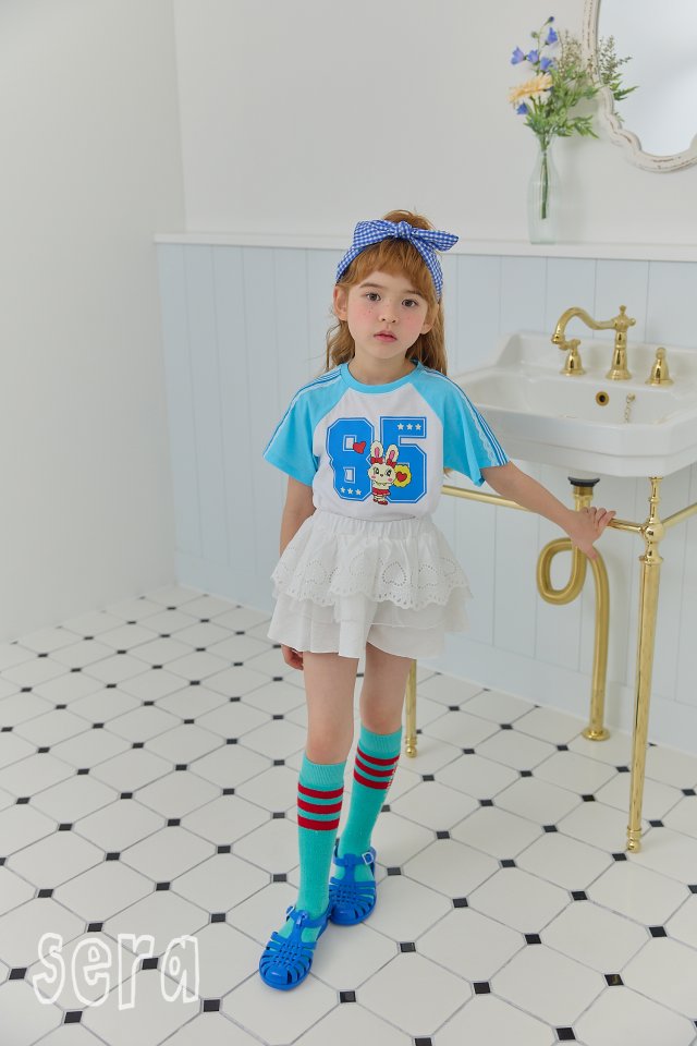 Sera - Korean Children Fashion - #childofig - Number Rabbit Raglan Tee - 4
