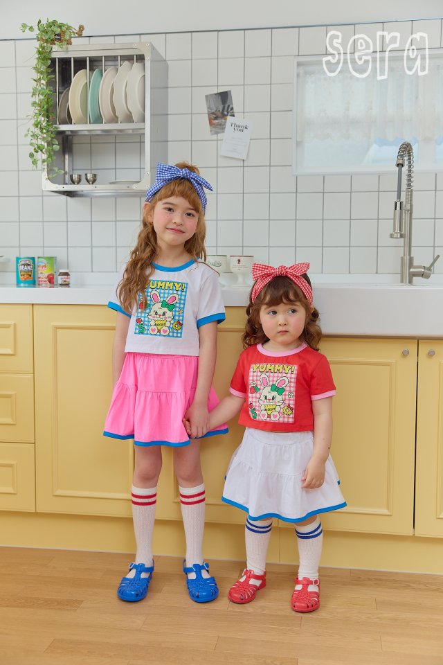 Sera - Korean Children Fashion - #childrensboutique - Check Biscuit Top Bottom Set - 9