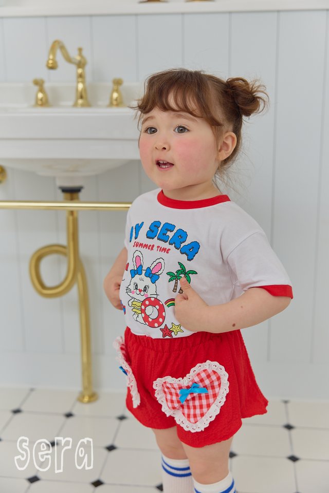 Sera - Korean Children Fashion - #designkidswear - Rabbit Tube Short Sleeve Tee - 7