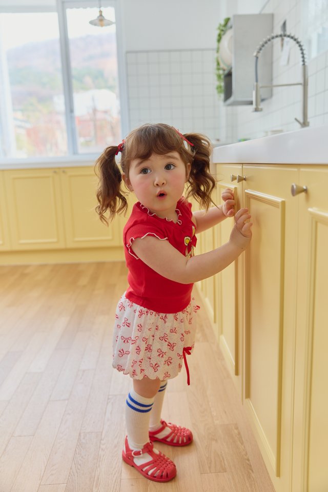 Sera - Korean Children Fashion - #designkidswear - Ribbon Puff Skirt Pants - 6