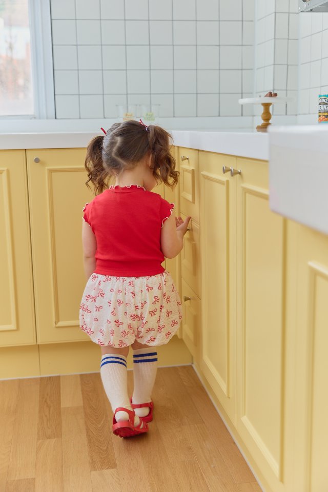 Sera - Korean Children Fashion - #discoveringself - Ribbon Puff Skirt Pants - 7