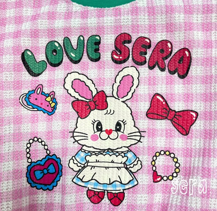 Sera - Korean Children Fashion - #discoveringself - Cool Check Top Bottom Set - 3