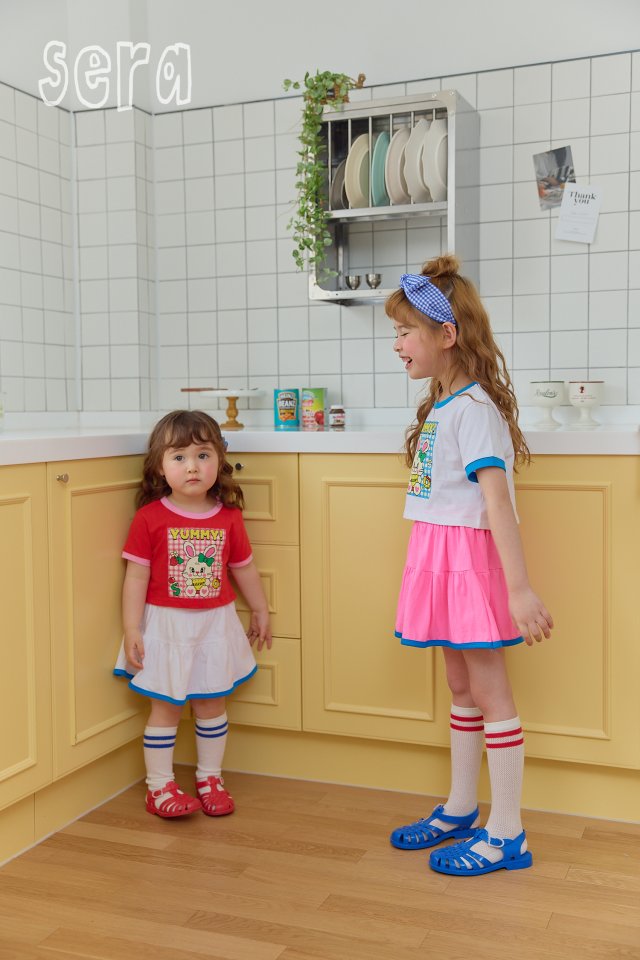 Sera - Korean Children Fashion - #discoveringself - Check Biscuit Top Bottom Set - 11