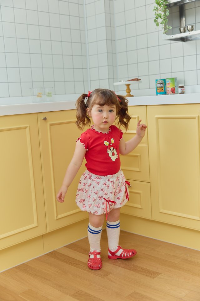 Sera - Korean Children Fashion - #fashionkids - Ribbon Puff Skirt Pants - 8