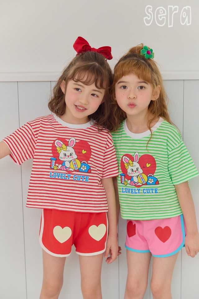 Sera - Korean Children Fashion - #kidsshorts - Tennis Stripe Tee - 12