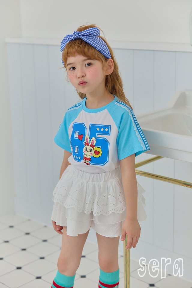 Sera - Korean Children Fashion - #kidsshorts - Number Rabbit Raglan Tee - 8