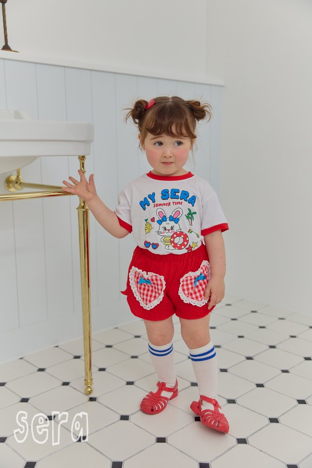 Sera - Korean Children Fashion - #kidsshorts - Rabbit Tube Short Sleeve Tee - 10
