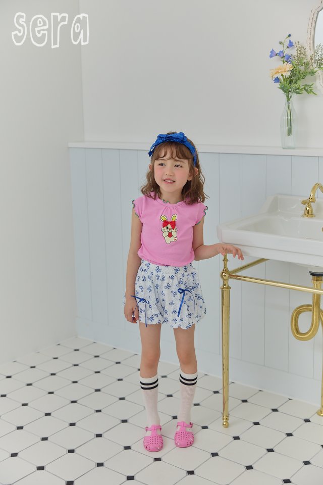 Sera - Korean Children Fashion - #kidsstore - Ribbon Puff Skirt Pants - 10