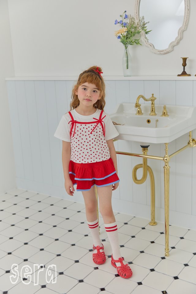 Sera - Korean Children Fashion - #kidsshorts - Lovely Sha Layered Tee - 4