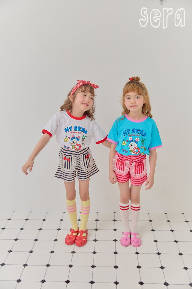 Sera - Korean Children Fashion - #kidzfashiontrend - Marine Stripe Pants - 7