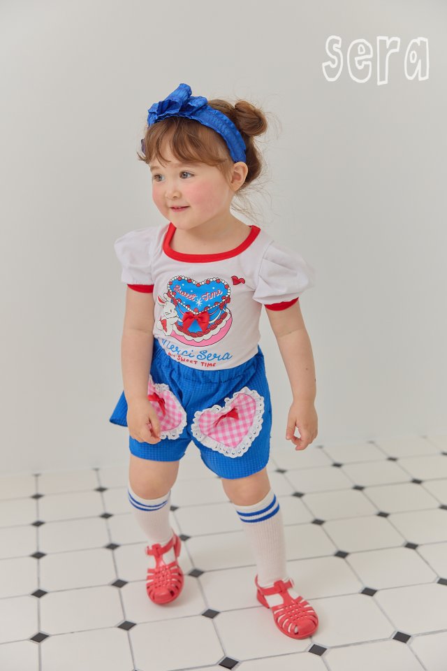 Sera - Korean Children Fashion - #kidzfashiontrend - Ribbon Cake Short Sleeve Tee - 6
