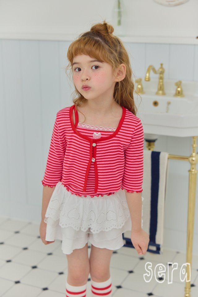 Sera - Korean Children Fashion - #kidzfashiontrend - Lace Pangpang Skirt Pants - 5