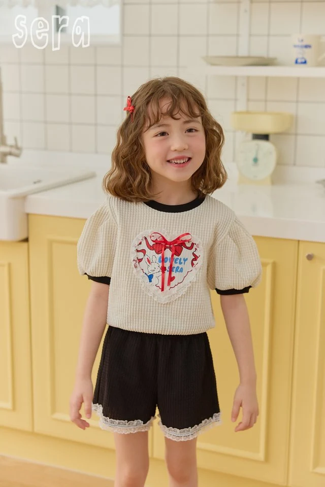 Sera - Korean Children Fashion - #littlefashionista - Flutter Jacquard Top Bottom Set