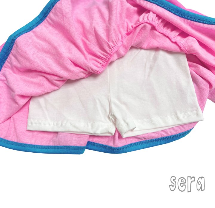 Sera - Korean Children Fashion - #littlefashionista - Check Biscuit Top Bottom Set - 3