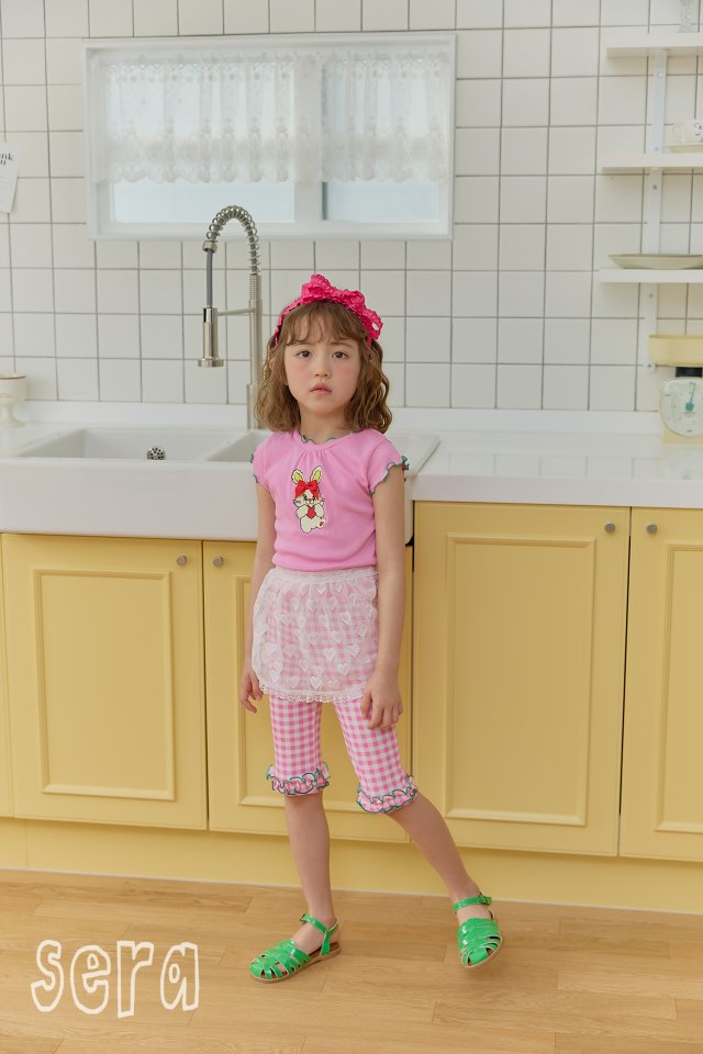 Sera - Korean Children Fashion - #magicofchildhood - Rib Denim Rabbit Tee - 5